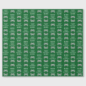 ゲーマービデオゲームコントローラー誕生日パーティー ラッピングペーパー (フラット)