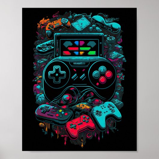 ゲーマービデオゲームコントローラ14 ポスター (正面)