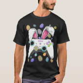 ゲーマービデオゲームバニー卵イースターキッズボーイズ男性 Tシャツ (正面)