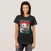 ゲーマービデオゲームAxolotlコンピュータおたく おもしろい Tシャツ (正面フル)
