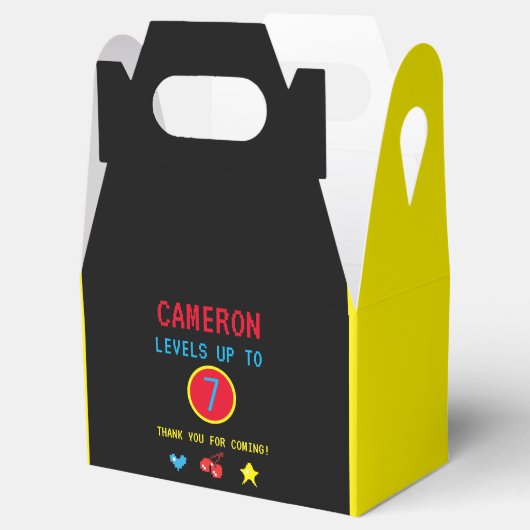 ゲーマーピクセルアーケードレベルアップ誕生日お気に入りボックス フェイバーボックス (オープン)