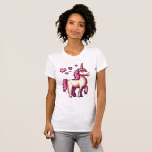 ゲーマーピクセルユニコーン (1) Tシャツ (正面フル)