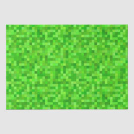ゲーマーピクセル（緑） |誕生日パーティー 薄葉紙