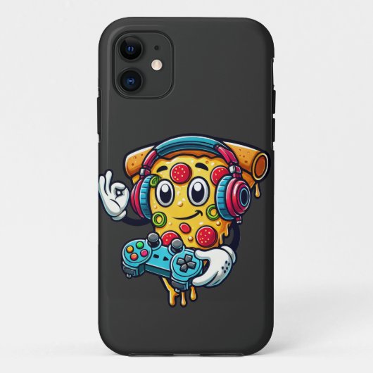 ゲーマーピザゲーム食品iPhone 11ケース Case-Mate iPhoneケース (裏面)