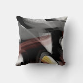 ゲーマーピロー抽象芸術インテリアデコーブラックパウダー クッション (裏面)