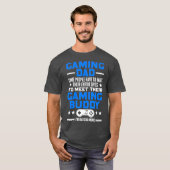 ゲーマーファーザデイギフトビデオゲームゲームパパ Tシャツ (正面フル)