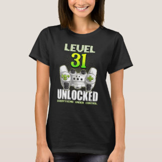 ゲーマーボーイズ女の子31誕生日レベル31ロック解除3 Tシャツ