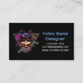 ゲーマーボーイビデオゲームデザイナー 名刺 (裏面)