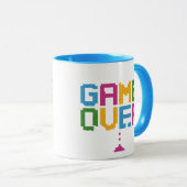 ゲーマーマグ – レトロピクセルゲーム風コーヒー マグカップ (正面右)