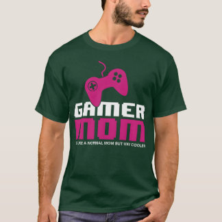 ゲーマーママ ゲーム好きなママ プレイヤーママ v tシャツ