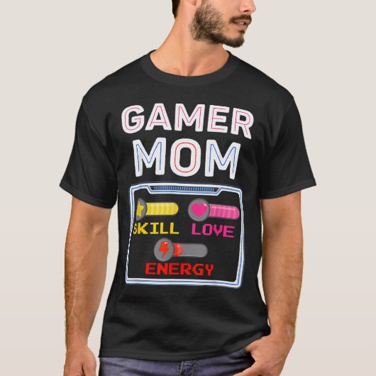 ゲーマーママ ゲーム好き 少年少女の誕生日 Tシャツ (正面)