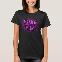 ゲーマーママ サイバー パープル Tシャツ