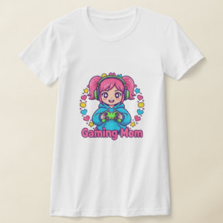 ゲーマーママTシャツ - ゲーミングママのための楽しいシャツ、カット Tシャツ