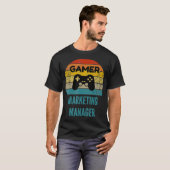 ゲーマーマーケティングマネージャー ヴィンテージ 60年代 70年代 ゲーム GIF Tシャツ (正面フル)