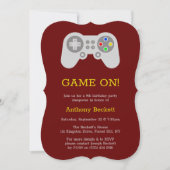 ゲーマーモダンエイジ誕生日 招待状 (正面)