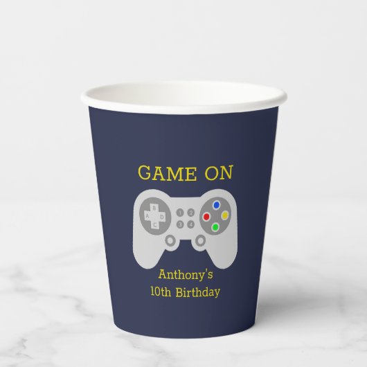 ゲーマーモダンエイジ誕生日 紙コップ (裏面)