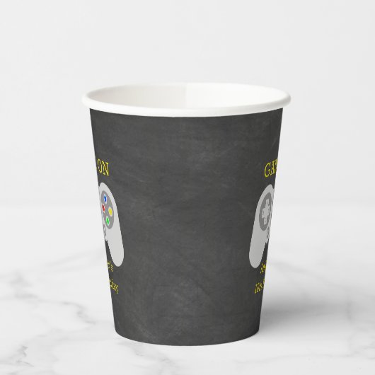 ゲーマーモダンエイジ誕生日 紙コップ (左)