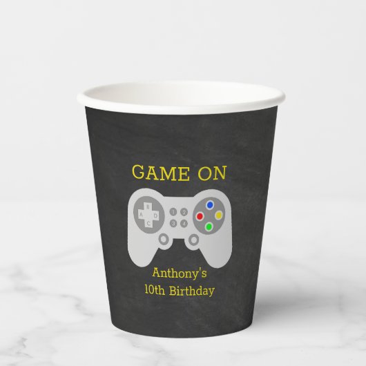 ゲーマーモダンエイジ誕生日 紙コップ (正面)