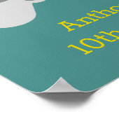 ゲーマーモダン任意の年齢の誕生日パーティーへようこそ ポスター (角)