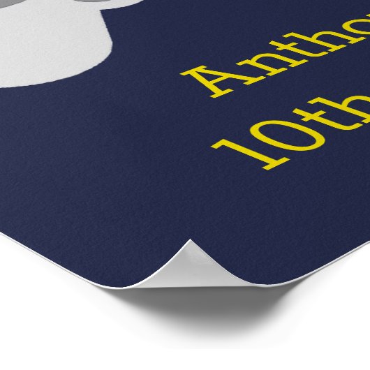 ゲーマーモダン任意の年齢の誕生日パーティーへようこそ ポスター (角)