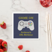 ゲーマーモダン任意の年齢の誕生日パーティー スタンダードカクテルナプキン (インサイチュ)