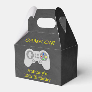 ゲーマーモダン任意の年齢の誕生日パーティー フェイバーボックス