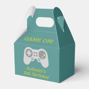 ゲーマーモダン任意の年齢の誕生日パーティー フェイバーボックス