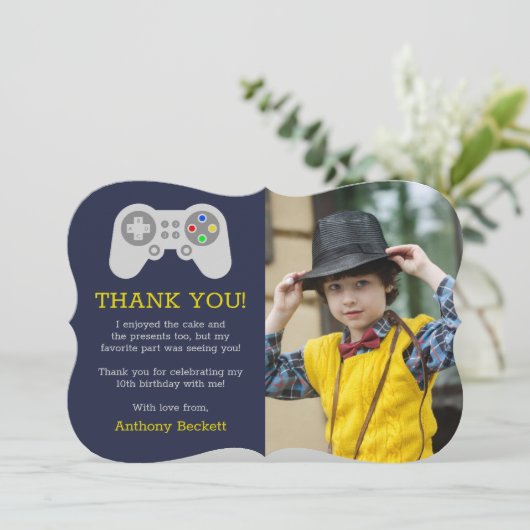 ゲーマーモダンAny Age誕生日写真 サンキューカード (スタンド正面)