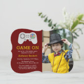 ゲーマーモダンAny Age誕生日写真 招待状 (スタンド正面)