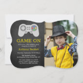 ゲーマーモダンAny Age誕生日写真 招待状 (正面)
