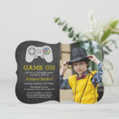 ゲーマーモダンAny Age誕生日写真 招待状 (スタンド正面)