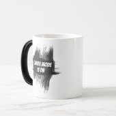 ゲーマーモードが白黒のマグカップに表示 モーフィングマグカップ (正面左)