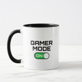 ゲーマーモードオンの面白いトグルスイッチ付きギミックコーヒー マグカップ