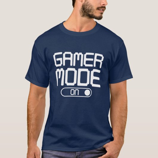 ゲーマーモードオン Tシャツ (正面)