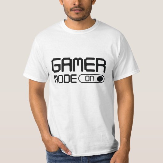 ゲーマーモードオン Tシャツ (正面)