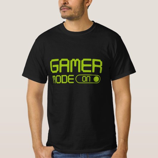 ゲーマーモードオン Tシャツ (正面)