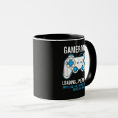 ゲーマーモードロード中 コーヒーフューエル ゲーム美学 マグカップ (正面右)