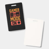 ゲーマーモード起動 バッジ (正面＆裏面)