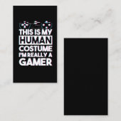 ゲーマーユーモアゲームことわざビデオゲーム 名刺 (正面/裏面)