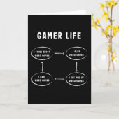 ゲーマーライフおもしろいゲーミングビデオゲームギフト カード (黄色い花)