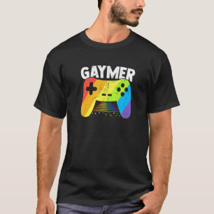 ゲーマーレインボープライド月ビデオゲームプレーヤーゲイG Tシャツ