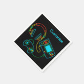 ゲーマーレトロネオン スタンダードカクテルナプキン (角)