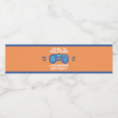 ゲーマーレベルのロック解除されたビデオゲーム少年の誕生日 ペットボトルラベル (シングルラベル)