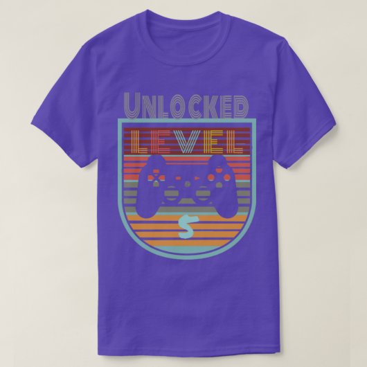 ゲーマーレベル5ロック解除キッズシャツ5th誕生日Vid Tシャツ (デザイン正面)