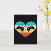 ゲーマーヴァレンティヌデイメンボーイズガールキッズガミ10代のン カード (黄色い花)