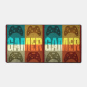 ゲーマーヴィンテージコンピュータゲームコントローラ デスクマット (正面)