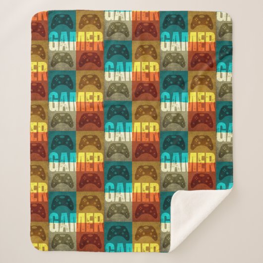ゲーマーヴィンテージビデオゲーム制御装置 シェルパブランケット (正面)