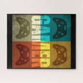 ゲーマーヴィンテージビデオゲーム制御装置 ジグソーパズル (横)