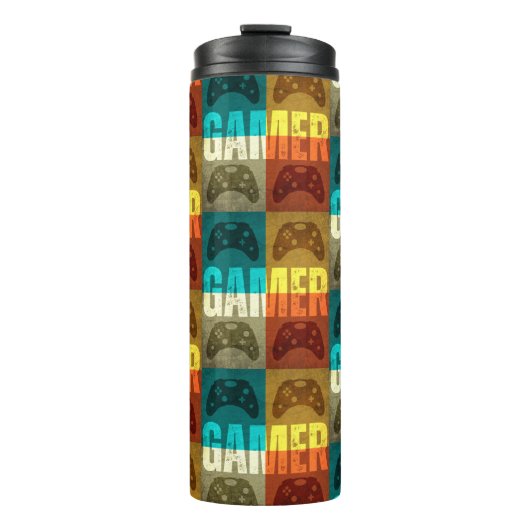 ゲーマーヴィンテージビデオゲーム制御装置 タンブラー (正面)