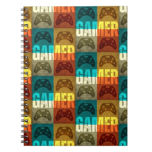 ゲーマーヴィンテージビデオゲーム制御装置 ノートブック (正面)